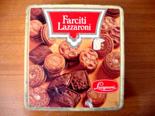 Vecchia scatola latta - scatola, di