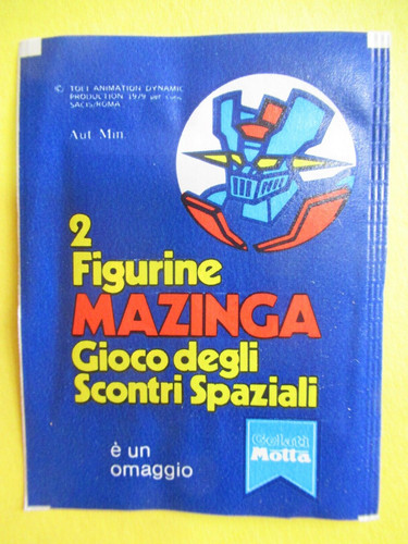 Bustina mazinga gelati motta - bustina,