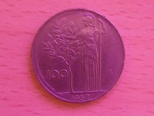 Moneta da 100 lire del 1957