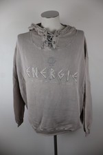 ENERGIE FELPA MAGLIA UOMO Tg L MAN SPORT SWEATSHIRT VINTAGE CASUAL COTONE HOODIE