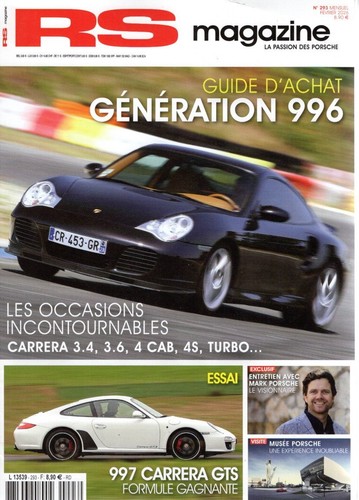 Magazine 293 porsche 997 - rs,