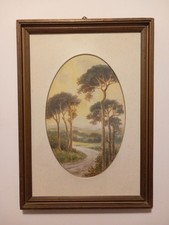 Paesaggio, Acquerello Firmato