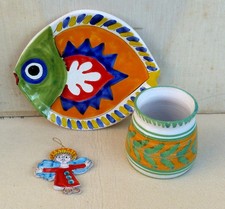 modernariato anni 60 - Giovanni De Simone - Ciotola ed altre ceramiche