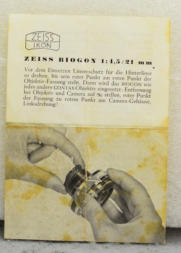 Zeiss biogon 5 - zeiss, 1:4,5/21mm
