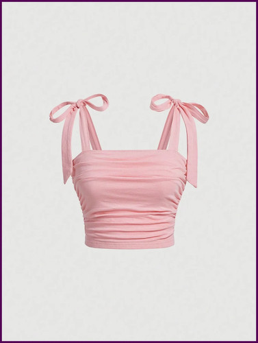 Top corto ajustado - , con