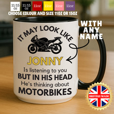 Tazza Moto Personalizzata Divertente Regalo per Motociclista o Motociclista