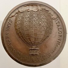 AERONAUTICA ANDREANI P. Ia ASCESA ITALIANA IN AEROSTATO MILANO 1784.1934 150° SJ