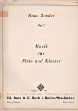 Hans Zender - MUSIK FUR FLOTE UND KLAVIER Op. 2