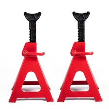Coppia cavalletti 3 ton 9 livelli per auto con leva di sicurezza professionale
