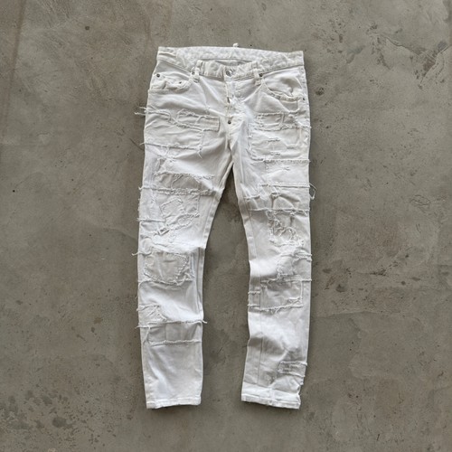Jeans skater dsquared2 bianco - dsquared2,
