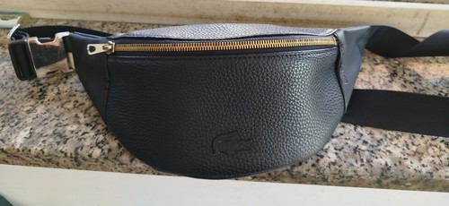 Marsupio lacoste nero pelle - in,