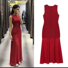 ZARA ABITO DONNA SS25 ROSSO