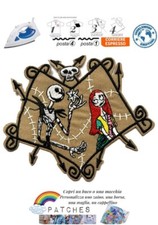 patch Jack Skellington Sally maps nightmare before christmas toppa iron Burton