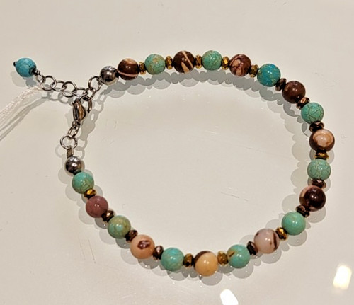 Bracciale uomo pietre dure 6mm - dure,