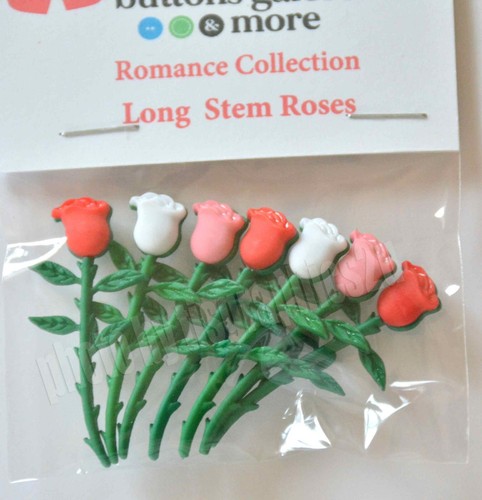 Rose stelo lungo bottoni - rose,