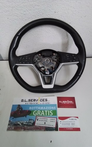 Volante sterzo nero pelle - volante,
