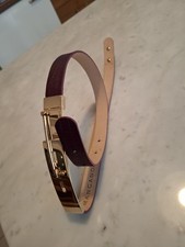 Mangano cintura in vera pelle Viola taglia M Donna