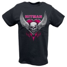 Maglietta Bret Hart Hitman Teschi Alati Occhi Rosa