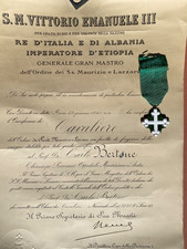 DIPLOMA E MEDAGLIA CROCE