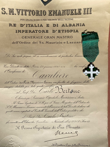 Diploma medaglia croce - diploma,