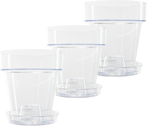 Vaso per orchidee trasparente - per,