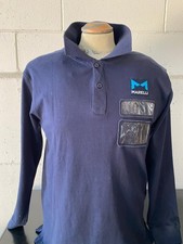 Polo COTONE BLU MANICA LUNGA