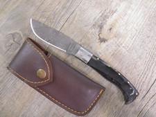 COLTELLO 20 CM SARDEGNA SARDO ARBURESA  DAMASCO MANICO IN corno di muflone ARBUS