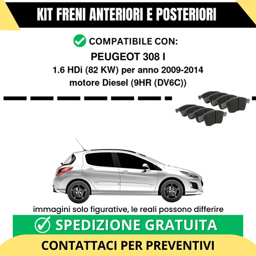 Pastiglie freno ant post - pastiglie,