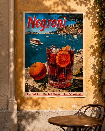 Poster negroni 70x100 - negroni, cm
