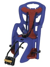 Seggiolino bici da portapacchi posteriore PEPE Blu Belelli Come nuovo