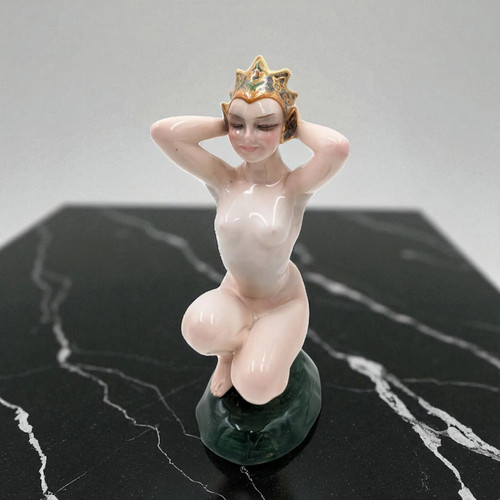 Statuetta maiolica essevi - statuetta,