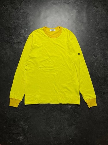 Felpa uomo stone island gialla - uomo,