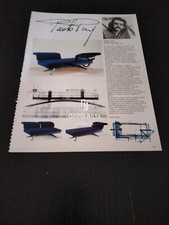 1987 PAOLO RIVA DIVANO ADIA & FERDINAND PORSCHE UFFICIO  DESIGN AD PUBBLICIT