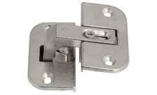 Book door hinge, for corner
