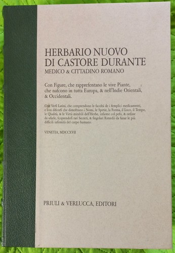 Herbario nuovo castore - herbario, di