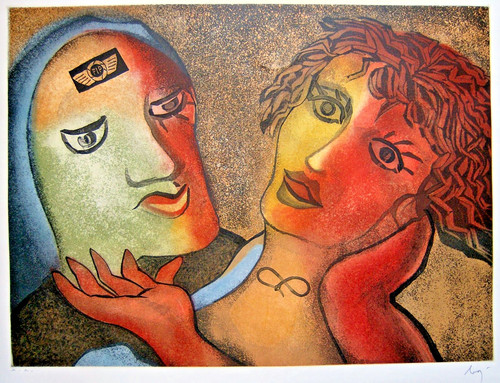 Enrico baj acquaforte - enrico,
