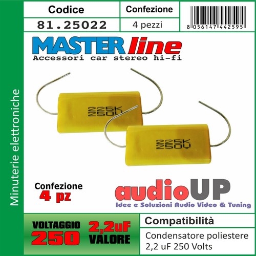 Condensatori per tweeter 2 - per, 2,2