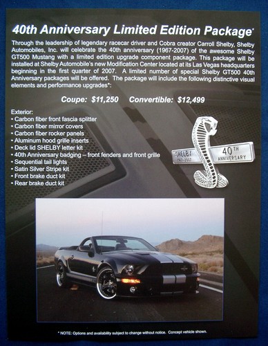 Brochure ford shelby - brochure,