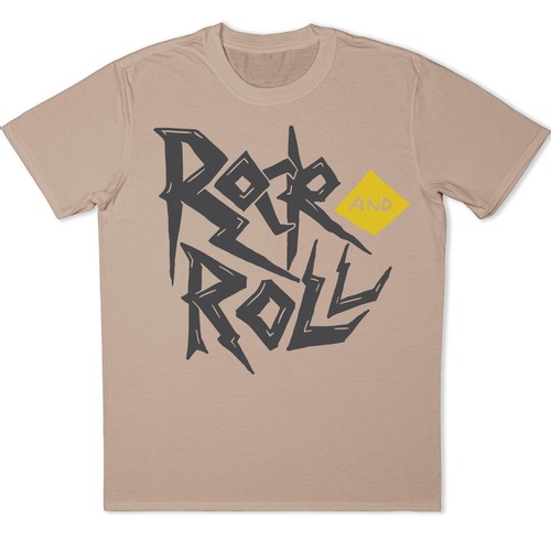 Maglietta tipografia rock - , and