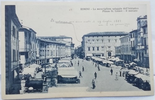 Cartolina rimini piazza - cartolina,