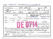 Radio QSL DE0714 ricezione