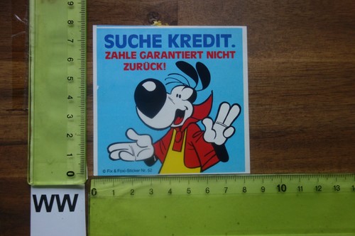 Vecchio adesivo fumetto - fix, &