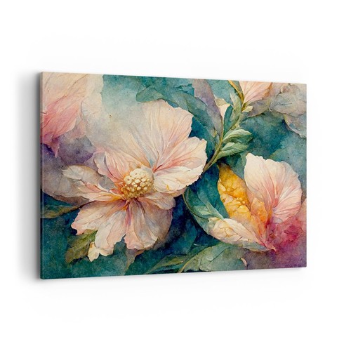 Quadro tela 100x70cm fiori - quadro,