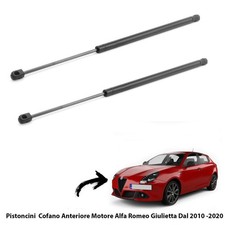 2  MOLLE A GAS PISTONI PISTONCINI Cofano Motore Alfa Romeo Giulietta (940) 2010
