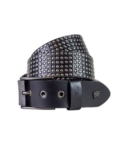 Cintura pelle con - pelle, borchie