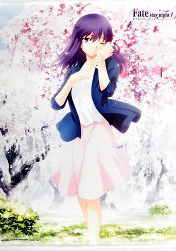Sakura matou anime tapestry - sakura,