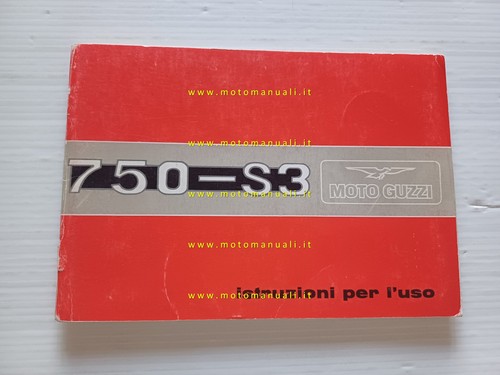 Moto guzzi 750 1975 - s3, manuale