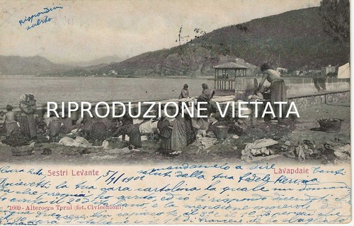 Cartolina storica sestri - cartolina,