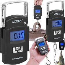 Bilancia Elettronica a Gancio Professionale da Pesca per Valige Display LCD 50Kg