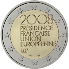 FRANCIA 2008  - 2 EURO COMMEMORATIVO PRESIDENZA FRANCESE -FDC UNC FROM ROLLS